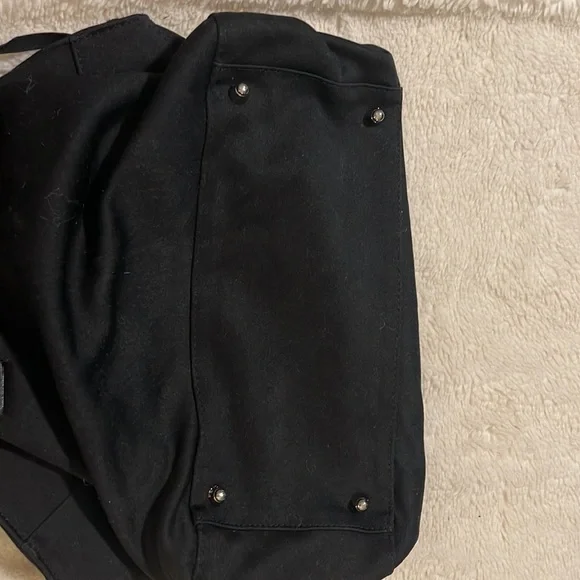 💐FENDI BLACK SATCHEL WITH LEATHER HANDLES AND LEASH POUCH - Picture 10 of 11